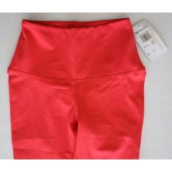 Roxy ARJNP03209 Women Sz XS Pink Kaileo High Waisted Capri Workout Leggings - Picture 3 of 7